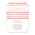 Striped Style - Party Invitation - Ticket